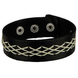 Lederarmband, Schwarz