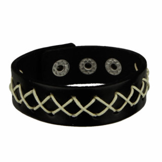 Lederarmband, Schwarz