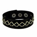 Lederarmband, Schwarz