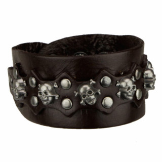 Lederarmband, Dunkelbraun - nur noch 4 Stück!
