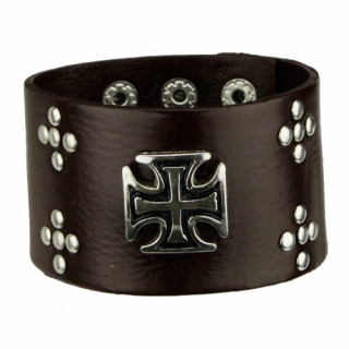 Lederarmband, Dunkelbraun