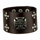 Leather bracelet, Dark brown