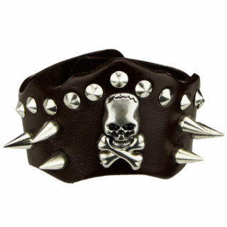 Lederarmband, Dunkelbraun
