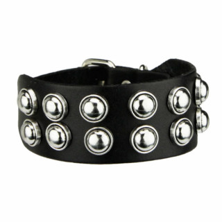 Lederarmband, Schwarz