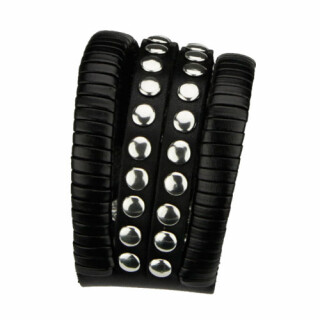Lederarmband, Schwarz - nur noch 1 Stück!