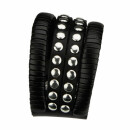 Lederarmband, Schwarz - nur noch 1 Stück!
