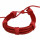 Lederarmband, Rot