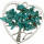 pendant tree of life heart, 50mm, synth. turquoise