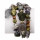 snake bracelet with natural stones, grey