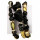 snake bracelet with natural stones, black