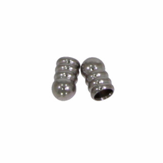 50 End pieces for bangles, stainless steel