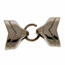 hook clasp, 27mm, stainless steel