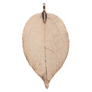 Pendant leaf medium, nature/copper, rose gold - only...