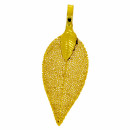 Anhänger Blatt Klein, Natur/Kupfer, Gold