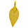 Pendant leaf small, nature/copper, gold