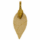 Pendant leaf small, nature/copper, KC Gold