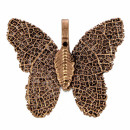 Anhänger Blatt Natur, Schmetterling, Antikbraun