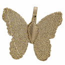 Anhänger Blatt Natur, Schmetterling, Bronze