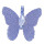Anhänger Blatt Natur, Schmetterling, Blau
