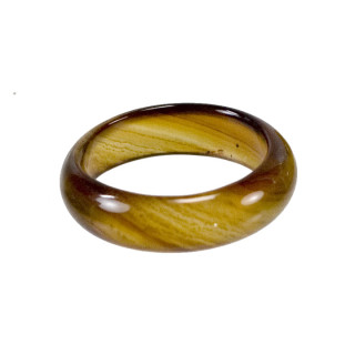 Natural stone ring agate, honey