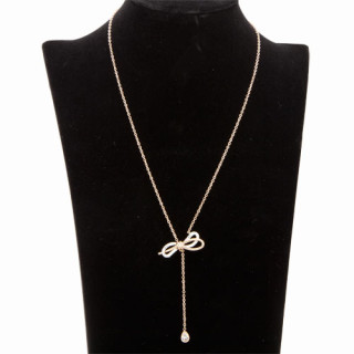 Trendy necklace stainless steel, rose gold