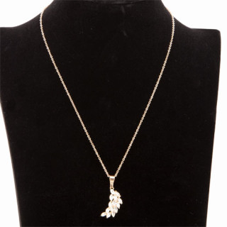 Trendy necklace stainless steel, rose gold