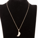 Trendy necklace stainless steel, rose gold