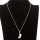 Trendy necklace stainless steel, rose gold