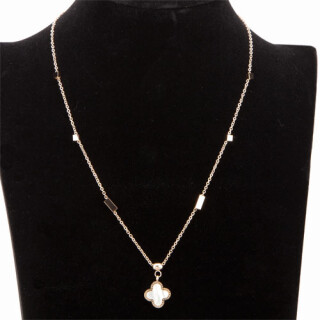 Trendy necklace stainless steel, rose gold