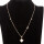 Trendy necklace stainless steel, rose gold