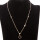 Trendy necklace stainless steel, rose gold