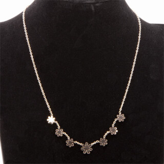 Trendy necklace stainless steel, rose gold