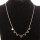 Trendy necklace stainless steel, rose gold