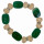 Bracelet agate, 13mm, green