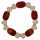 Bracelet agate, 13mm, red