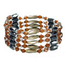 Open magnetic chain, gold-brown