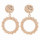 Modische Ohrringe Kreis, Rosegold