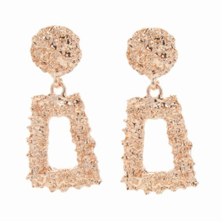 Modische Ohrringe Trapez, Rosegold