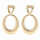Ohrringe, 75x45mm, Gold - nur noch 2 Paar!