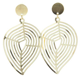 Ohrringe, 70x40mm, Gold