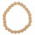 Glass bracelet, 8mm, champagne