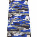 Multifunctional Scarf/Loop, 48x24cm, Camouflage blue