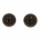 Ohrclips, 18mm, Schwarzer Achat