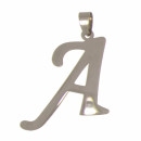 Stainless steel pendant letter A