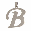 Stainless steel pendant letter B