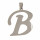 Stainless steel pendant letter B