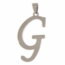 Stainless steel pendant letter G