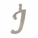 Stainless steel pendant letter J