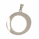 Stainless steel pendant letter O