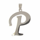 Stainless steel pendant letter P